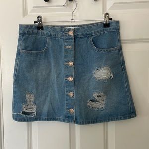 Forever 21 denim skirt. Size medium. Worn once
